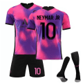 Miniatyrbild 1 av 2: Fotbollssats Fotbollströja Träningströja nr 10 Neymar Colorful kids 22(120-130cm)