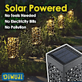 Miniatyrbilde 4 av 5: 6 stk 2,32*2,32*11 tommer Solar Varmt Lys LED Mesh hult dekke Plen Lys Hagedekorasjon