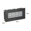 Miniatyrbillede 4 af 4: 2 digitale speedometer, rød og blå vist med fire digitale rør, rød og blå