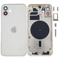 Miniatyrbilde 1 av 5: For iPhone 12 6,1 tommer bakre batterideksel+midtre ramme+sideknapper reservedel Multicolor White