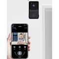 Miniatyrbild 4 av 4: Svart videodörrklocka trådlös dörrklocka hem HD mörkerseende musik Dingdong elektronisk videointercom wifi smart dörrklocka