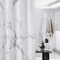 Miniatyrbillede 4 af 5: 03 2*1,8m+90g tungt nordisk marmor bruseforhæng badeværelse marmor bruseforhæng meldugsikkert antibakteriel vandtæt polyester,