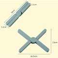 Miniatyrbillede 2 af 5: Silikone bordskåner Skridsikret sammenfoldelig design bordskåne til køkkenbord Tåler 220 grader 2 stk.