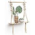 Pikkukuva 1 / 5: Macrame-seinähylly Boho-sisustus olohuoneeseen tai makuuhuoneeseen