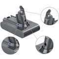Miniatyrbillede 3 af 4: 21,6V 3500mAh erstatningsbatteri til Dyson V6 DC58 DC59/DC61 DC62 DC72 SV03 SV04 SV05 SV06 SV07 SV09 Absolute Animal Mo