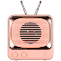 Miniatyrbild 1 av 5: Retro Bluetooth högtalare Minikort Trådlös Subwoofer Rosa,