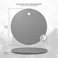 Miniatyrbilde 2 av 5: Rund silikon honeycomb Coaster med isolasjonspute (Nordic Grey Diameter 18cm 4stk)