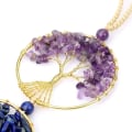 Pikkukuva 5 / 5: 7Chakra Ornament Tree of Life Riippuva kivikoristelu Chakra Riippuva Jooga Koriste Auto/Puutarha/Ikkuna Elämän Puu Ornamentti，