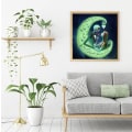 Miniatyrbild 2 av 5: Diamond painting med dödskalleram (30*30 cm)