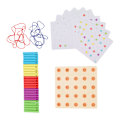 Miniatyrbillede 2 af 8: Træ Geoboard: Hånd-øje-koordination og sensorisk træning legetøj til børn 36+ måneder - Sikker træ matematisk array blok