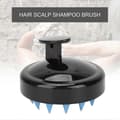 Miniatyrbillede 5 af 5: Hårbørste til hovedbund Bløde silikonebørster Brusehovedbundsmassager Skrubber Shampoo Børste (Sort Blå)