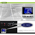 Pikkukuva 5 / 5: Fm12b 1,44 tuuman LCD-näyttö Bluetooth-auton MP3-soitin Handsfree langaton FM-lähetinradiosovitin
