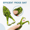 Miniatyrbillede 5 af 5: 1#8# Medium 9CM/13,7g Roterende Ben Thunder Frog 9cm/13,7g Flydende vand Udendørs fiskeri Bionic Bait fiskegrej