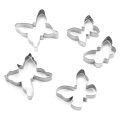 Pikkukuva 2 / 5: Piece Cookie Molds, Butterfly, ruostumaton teräs