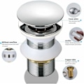 Miniatyrbilde 2 av 5: Pop Up vaskplugg Automatisk plugg Messing avløpssystem Utstøtbar dreneringsplugg Universal avfallsplugg