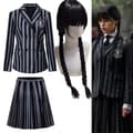 Miniatyrbillede 3 af 8: Wednesday Addams Nevermore Academy Cosplay Handsker - Sorte Handsker Kun Hånd One Size One Size Only Hand