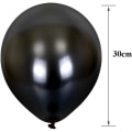 Miniatyrbillede 2 af 5: Sorte helium balloner, Ø 30 cm sorte latex balloner til fødselsdags bryllup graduering fest dekoration, 100 stk.