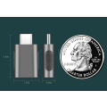 Miniatyrbild 3 av 5: Typ-C till USB3.0 honadapter, USB2.0 till USB-C mobiltelefonadapter, adapter ((zinklegering) C hona till USB2.0 hane (silver)),