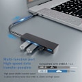 Miniatyrbild 2 av 5: USB 3.0 Hub 4 portar Ultra Slim kompatibel för MacBook, MacBook Air/ Pro/Mini, iMac, Surface Pro, MacPro, Windows bärbara datorer