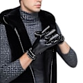 Miniatyrbillede 4 af 4: Herre Vinter Autumn Pu Læder Touch Screen Handsker Black