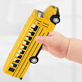 Miniatyrbillede 5 af 5: Tröghet Skolbuss Modell Bilmodell Pull Back Leksaker Fordon box-packed