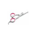 Miniatyrbilde 3 av 4: 6,5 tommers rundhodesakssett med 4 + kam + skinnveske Rosa ring Pet Safety Rundhodesakssett