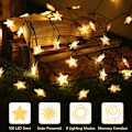 Pikkukuva 2 / 5: Star Solar String Lights, 39ft 100 LED Solar Lights Outdoor, 8 Modes Star Twinkle Light Vedenpitävät aurinkolamput w
