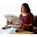 Miniatyrbillede 3 af 5: Standard sølvgrå 420 ventilationshuller + hævet laptop klapbord