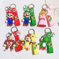 Miniatyrbillede 2 af 5: 30 stilarter Super Mario nøglering Mario Bros Luigi Toad Yoshi Bowser Action Figur Model Pvc tegneserietaske Dukke Vedhæng Legetøj Gaver Høj kvalitet KC4310