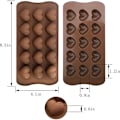 Miniatyrbillede 4 af 5: Valentinsdag silikone 15 hulrum hjerteformet chokoladeform