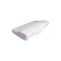Miniatyrbilde 1 av 5: Hvit (polyesterstoff) 61 x 35 x 11/6,5 cm butterfly nakkestøtte for rygg, sideleie, gratis vaskbart trekk standardstørrelse,