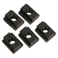 T-spårsmutter med svart oxidfinish, M12-gänga, 5-pack