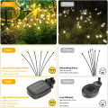Miniatyrbild 3 av 5: Vattentäta utomhussolljus – oscillerande solar trädgårdslampor, Firefly-ljus med hög flexibilitet koppartråd, 2 P