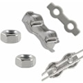 Miniatyrbillede 4 af 5: 304 rustfrit stål dobbeltklemme kabelbindere, 12 stk dobbeltklemme M3, velegnet til arbejde