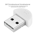 Miniatyrbillede 7 af 8: Bærbar USB Mini Studio Mikrofonadapter til PC - Hvid Lydoptagelsesmikrofon White
