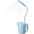 Miniatyrbilde 1 av 5: Blå LED multifunksjonell kaktus øyebeskyttelse skrivebordslampe leser USB-lading nattlys, egnet for sovesaler, være