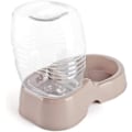 Miniatyrbillede 3 af 5: Vandfontænestativ til kæledyr, beige (1/4 gallon) Automatisk genopfyldning Gravity Drikkefontæneskål Bærbart stativ til lille do
