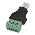 Pikkukuva 3 / 8: 1 kpl RJ12 6P6C uros-liitäntä 6-napaiselle ruuviliittimelle Ethernet-sovittimelle