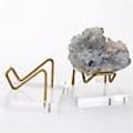 Miniatyrbild 2 av 5: 2 stycken Mineral Crystal Display Stand Exemplar Grov stenbas A