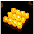 Miniatyrbilde 3 av 5: LED-stearinlys, realistiske voks-flammeløse lys med timer og batterier inkludert, perfekt for bryllup, fest, jul [2
