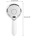 Miniatyrbillede 2 af 5: ABS materiale brusehoved til LED digital display bruser