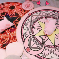 Miniatyrbilde 2 av 5: Teppe Sakura Magic Array Teppe Gulvmatte Sklisikker dørmatte Plysj Princess Creative Håndlaget Stue Sofabord Teppe (60 * 60),