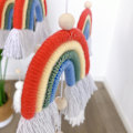 Miniatyrbilde 5 av 5: Baby Crib Mobiles regnbueteppet med håndlagde vevde dusker style 5
