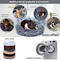 Miniatyrbillede 2 af 5: Lille hundeseng beroligende hundeseng angstdæmpende hvalpeseng Maskinvaskbar plys Luksuriøs skridsikker Vandtæt Stille Base War