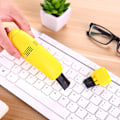 Miniatyrbillede 1 af 10: USB Mini Computer Keyboard Støvsuger Støvrensningssæt Håndholdt tastatur børsteenhed til PC Bærbar bærbar Yellow