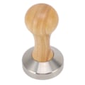Miniatyrbilde 3 av 8: Multifunksjonell 304 rustfritt stål kaffetamper med flat base - 51 mm (2,01 tommer) bønnepressehammer for kaffe brygging 51mm