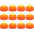 Miniatyrbilde 1 av 4: Halloween simulering LED gresskar elektronisk stearinlys C