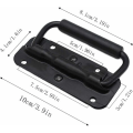 Miniatyrbild 4 av 5: 4-delat case handtag, verktygslåda fjäderhandtag, dragfjäder fällbart handtag, hopfällbart handtag, fjäderlåda handtag, handtag