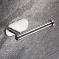 Pikkukuva 2 / 5: Nailleton levy luonnonvärinen 6-osainen wc Kylpyhuone 304 ruostumattomasta teräksestä valmistettu pehmopaperipidike Punch Free WC