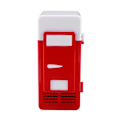 Pikkukuva 7 / 8: Mini USB LED -jääkaappi juomille ja juomatölkeille - Punainen, lämmitystoiminnolla Red